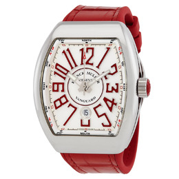Franck Muller Vanguard Automatic White Dial Mens Watch 45scwhtwhtred