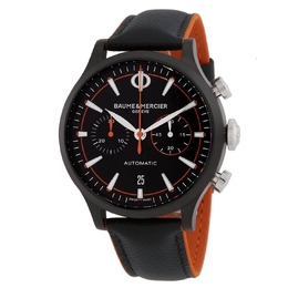 Baume & Mercier Capeland Chronograph Automatic Black Dial Mens Watch 10452