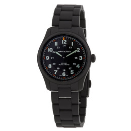 H70215130 Hamilton Khaki Field Automatic Black Dial Mens Watch