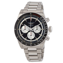 Longines Conquest Chronograph Automatic Black Dial Mens Watch L3.835.4.52.6