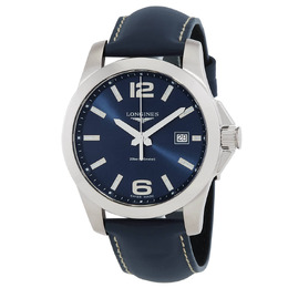 Longines Conquest Quartz Blue Dial Mens Watch l3.759.4.96.0