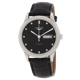 Longines Flagship Automatic Diamond Black Dial Mens Watch l48994572