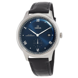 Omega De Ville Mens Automatic Chronometer Blue Dial 43413412003001