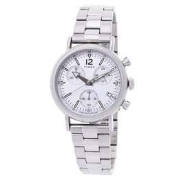 Timex Waterbury Standard Chronograph Mens Watch, Silver Dial Quartz Movement