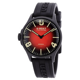 U-Boat Lefty Darkmoon 8697 - Men's Quartz Analog Watch with Red Dial
