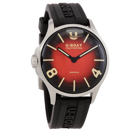 U-boat Darkmoon Quartz Red Dial Mens Watch 9500