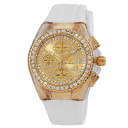 Technomarine tm-121045 Glitz Chronograph Gold Dial Unisex Watch