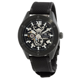 Orient Star Automatic Mens Watch RE-BZ0002B00B with Black Dial and Stainless Steel Case