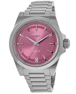 Longines Conquest Automatic L3.430.4.99.6 Women's Watch Pink Dial