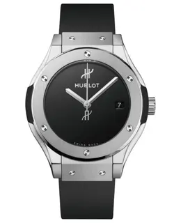 Hublot Classic Fusion 38mm Original Titanium Automatic Black Dial Rubber Strap Unisex Watch 565.nx.1270.rx.mdm