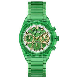 Guess Classic Green Dial Ladies Watch GW0650L3