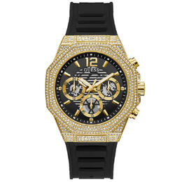 Guess Momentum GW0518G2 Black Gold Tone Multi-function Mens Watch