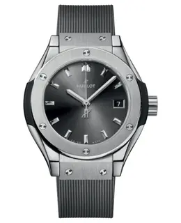 Hublot Classic Fusion Racing Grey Titanium 29mm Quartz Rubber Strap Women's Watch 591.nx.7070.rx