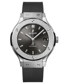 Hublot Classic Fusion 38mm Racing Grey Titanium Automatic Rubber Strap Unisex Watch 565.nx.7071.rx