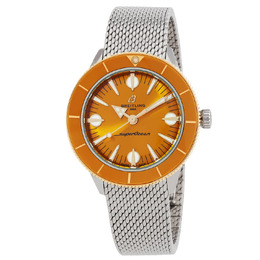 U10340281I1A1: Breitling Superocean Heritage Automatic Orange Dial Ladies Watch