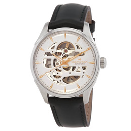 H42535810 Hamilton Jazzmaster Men's Skeleton Automatic White Dial Chronograph Watch