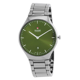 Rado True Thinline Automatic Green Dial Mens Watch R27088312