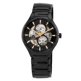 Rado True Round Automatic Black Dial Unisex Watch