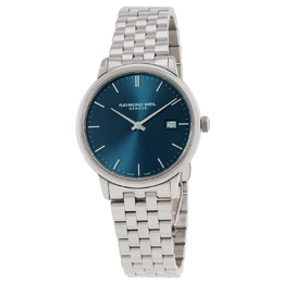 Raymond Weil Toccata 5485-ST-50001 Mens Blue Dial Quartz Watch with Stainless Steel Case and Bracelet