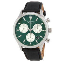 Movado Heritage Chronograph Quartz Mens Watch 3650149 Green Dial