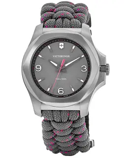 Victorinox Swiss Army I.N.O.X. V Quartz Grey Dial Nylon Strap Women's Watch Model 241920