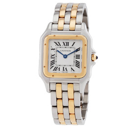 Cartier Panthere Medium Model Silver Dial Ladies Watch w2pn0007
