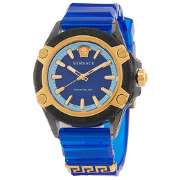 Versace Icon Quartz Blue Dial Mens Watch ve6e00323