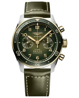 Brand New Authentic Longines Spirit Flyback Automatic Chronograph Green Dial L3.821.5.53.2