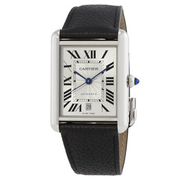 Cartier Tank XL Must Automatic Silver Dial Watch wsta0040