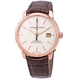 Ulysse Nardin Classic Classico Eggshell Dial Automatic Mens Watch 8152-111-2/91