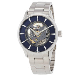Mido Multifort Skeleton Vertigo Automatic Blue Dial Watch m03843611041