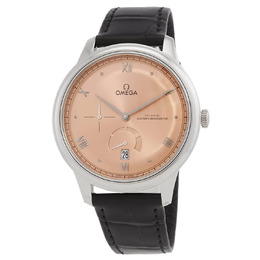 Omega De Ville Automatic Mens Pink Dial Watch 4341341201