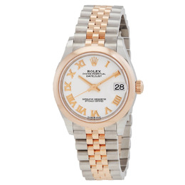 Rolex Datejust 31 White Dial Automatic Steel and 18kt Everose Gold Jubilee Watch 278241wrj