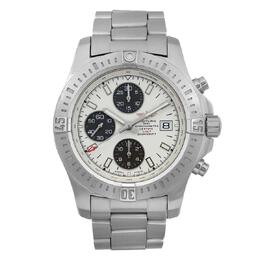 Pre-owned Breitling Colt Chronograph Automatic Chronometer White Dial Mens Watch A1338811/G804-173A