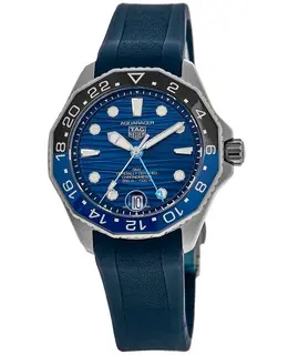 Tag Heuer Aquaracer Professional 300 GMT Automatic Blue Dial Rubber Strap Men's Watch wbp5114.ft6259