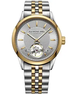 Brand New Authentic Raymond Weil Freelancer Automatic Silver Dial Two-Tone Stainless Steel Men's Watch 2780-STP-65001