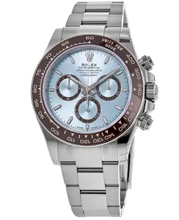 Rolex Cosmograph Daytona M126506-0001, 40mm Platinum Ice-Blue Dial with Chestnut Brown Monobloc Cerachrom Bezel