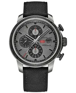 Chopard Mille Miglia GTS Chronograph Limited Italian Edition 2024 Automatic Grey Dial Black Fabric Strap Men's Watch 168571-3019