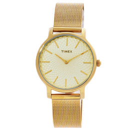 Timex Transcend Quartz Gold Dial Ladies Watch TW2R36100GP