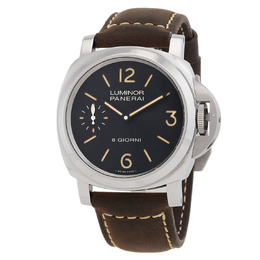 Panerai Luminor Base Hand Wind Black Dial Mens Watch pam00915br