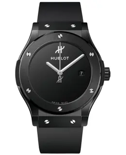Hublot Classic Fusion Automatic Original Black Magic Ceramic Rubber Strap Men's Watch 542.cx.1270.rx.mdm