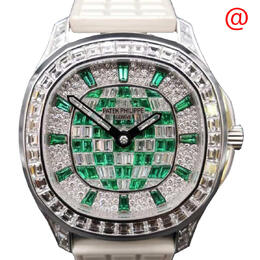 Patek Philippe 5062-450G-010: Aquanaut Series, Automatic Movement Watch with Cushion Gold Dial & Diamond Bezel