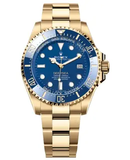 New Authentic Rolex Sea-Dweller DEEPSEA Automatic Blue Dial 18K Yellow Gold Men's Watch M136668LB-0001