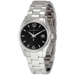 H32351135 Hamilton Jazzmaster Black Dial Stainless Steel Ladies Watch