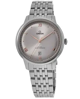 Omega De Ville Prestige Co-Axial Master Chronometer 40mm Automatic Grey Dial Stainless Steel Men's Watch 434.10.40.20.06.001