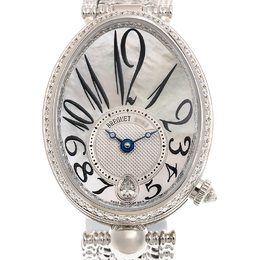 Breguet Reine de Naples Mother of Pearl 18kt White Gold Diamond Ladies Watch 8918BB58J20D000 8918bb/58/j20.d000