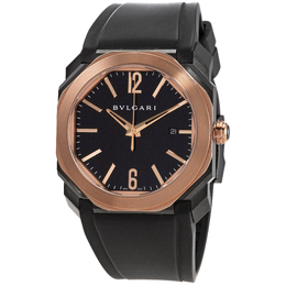 Pre-owned Bulgari Octo L'Originale Black Dial Mens Watch 102485