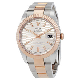 Rolex Datejust 41 Silver, Fluted Motif Dial Automatic Mens - Ref. M126331-0017
