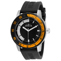 Invicta Specialty 34014 Mens Quartz Watch Black Dial with Blue Strap