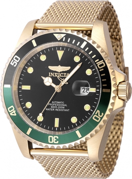 Invicta Pro Diver Automatic Mens Watch 47967 Black Dial Sprite Bezel
